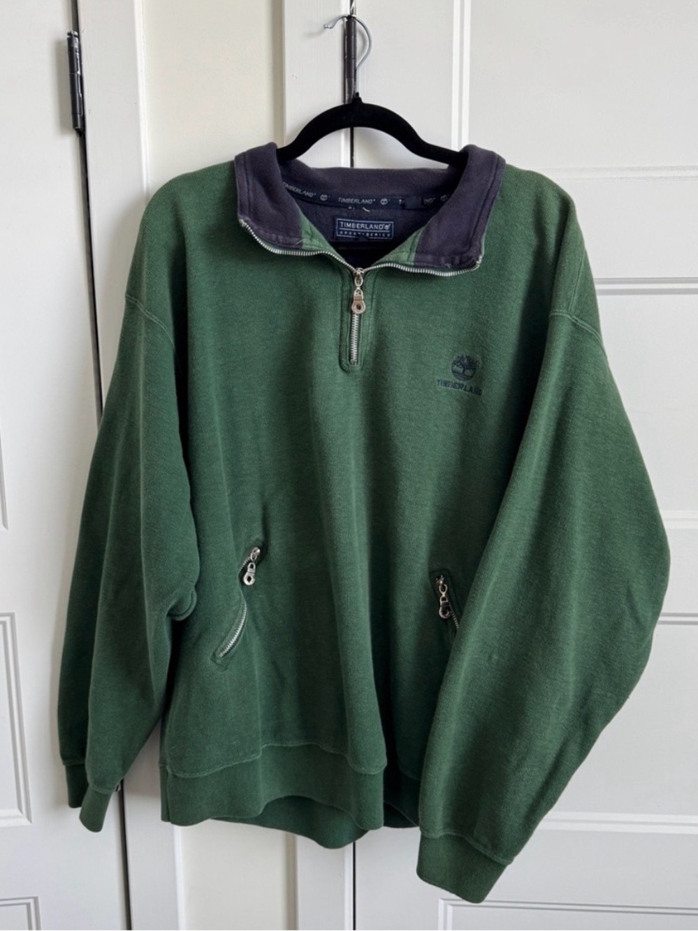 Timberland Vintage Sport Series Spring 1997 Quarter Zip Pullover Sweatshirt